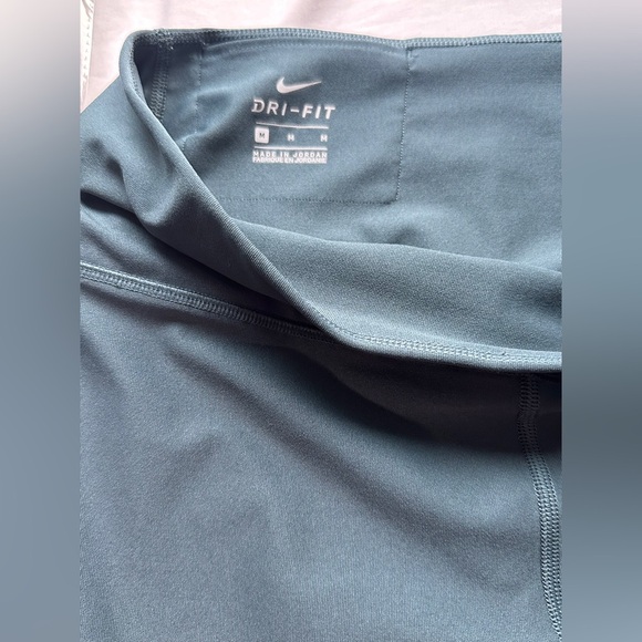 Nike DRI-FIT Dark Green/ Light Green / Black Leggings - Picture 2 of 3